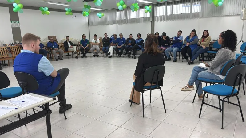 Roda de conversa sobre bem-estar e saúde mental